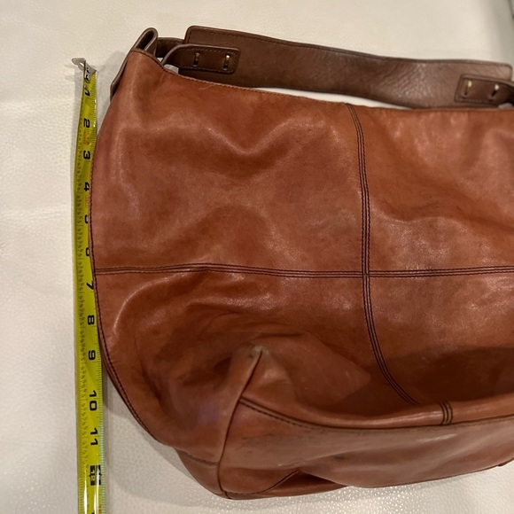 Kooba Large Brown Leather Tote Bag Purse Handbag Boho - Picture 13 of 16